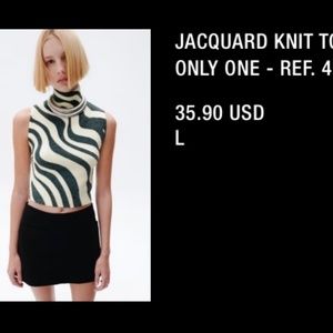 Jacquard Knit Top